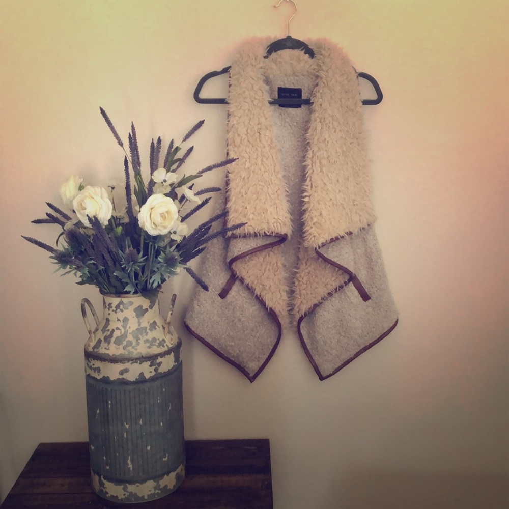 Faux fur vest